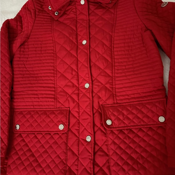 Calvin Klein Red Quilted Puffer Jacket size M - Picture 6 of 13